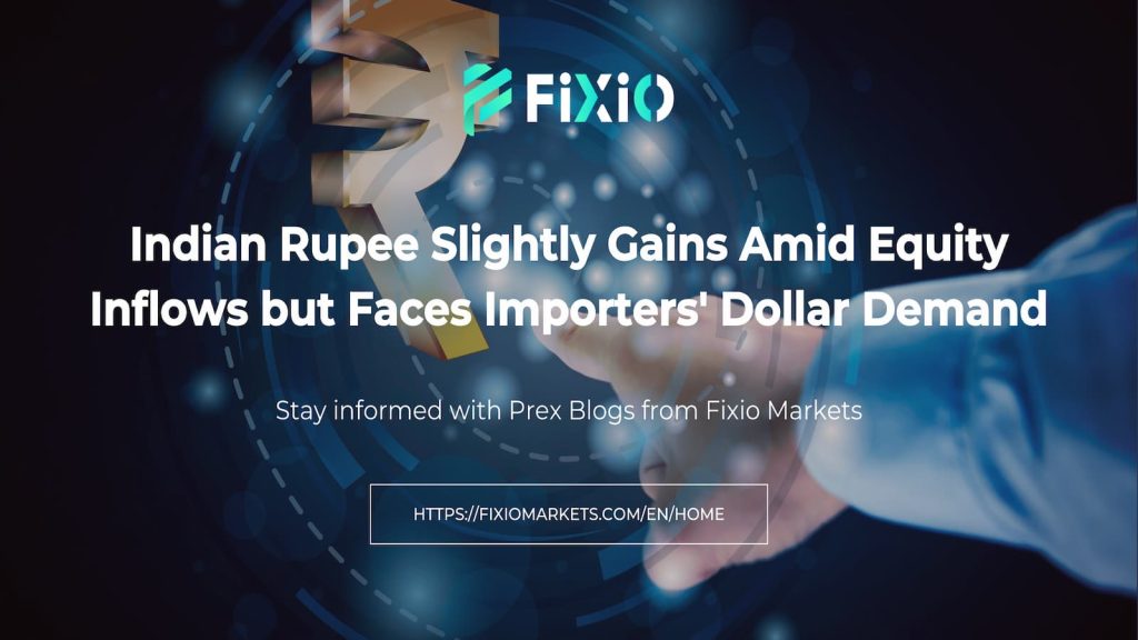 The Indian rupee experienced modest gains on Friday due to equity inflows, but strong dollar demand from importers capped its rise.