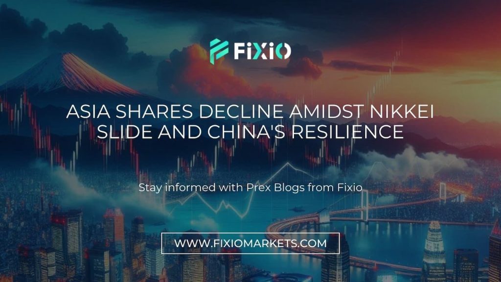 Asia shares decline as the Nikkei slides, but China's market shows resilience with new stimulus measures. Discover the latest trends