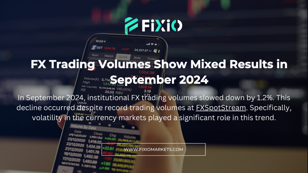 Graph showing September 2024 FX trading volumes by platform.