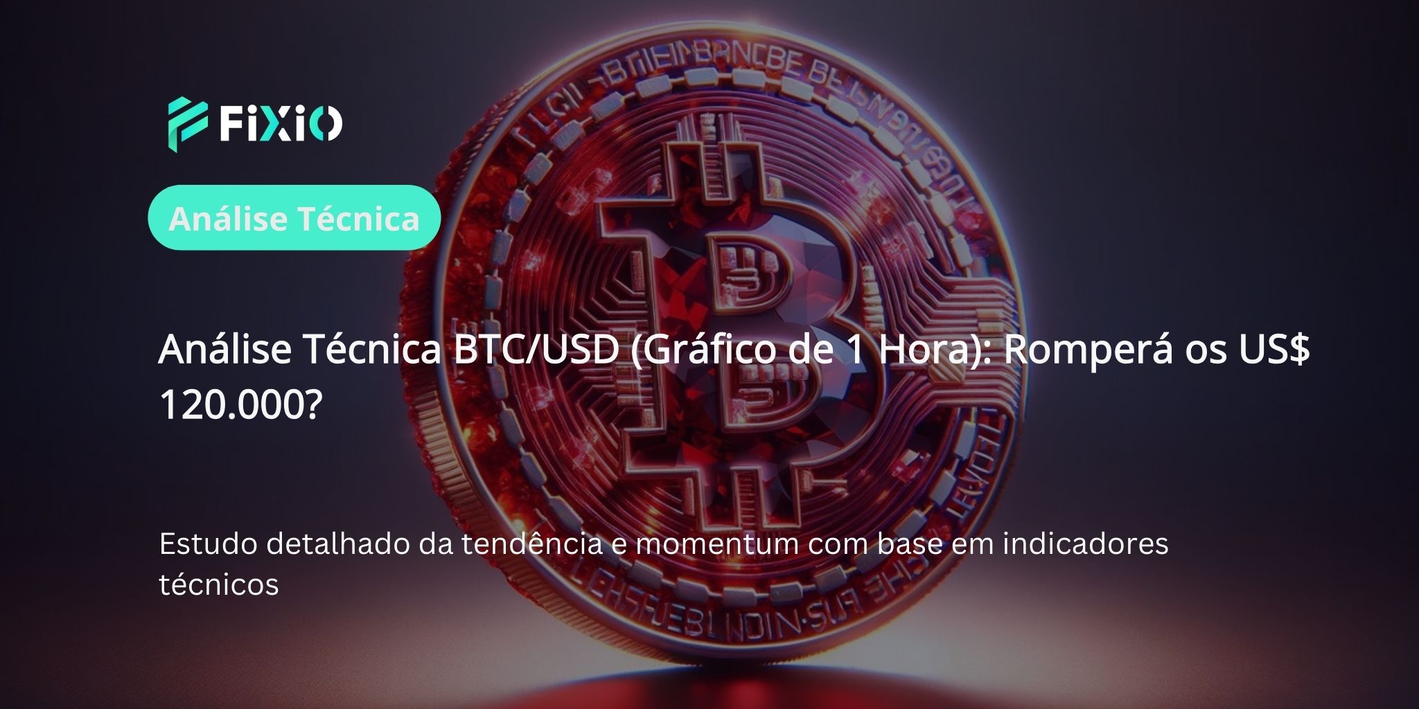 Análise Técnica BTC/USD (Gráfico de 1 Hora): Momentum de Alta Continua Rumo aos US$ 120.000