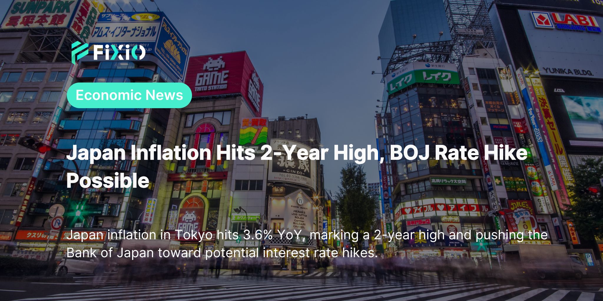 Japan Inflation Hits 2-Year High, BOJ Rate Hike Possible