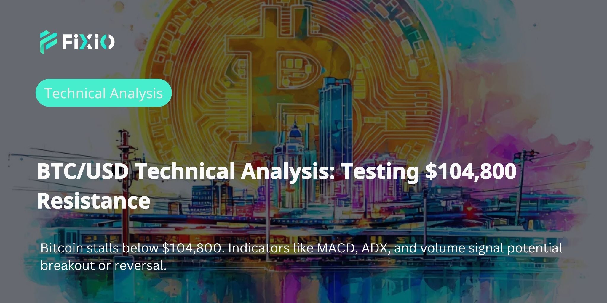 BTC/USD Technical Analysis (1-Hour Chart): Testing the $104,800 Resistance, Momentum Showing Signs of Reversal?