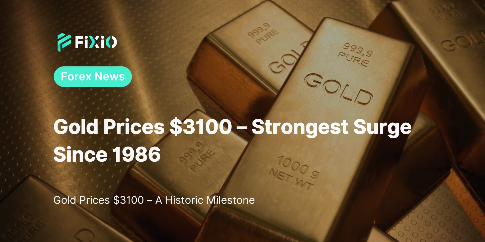 Gold Prices $3100 – Strongest Surge Since 1986