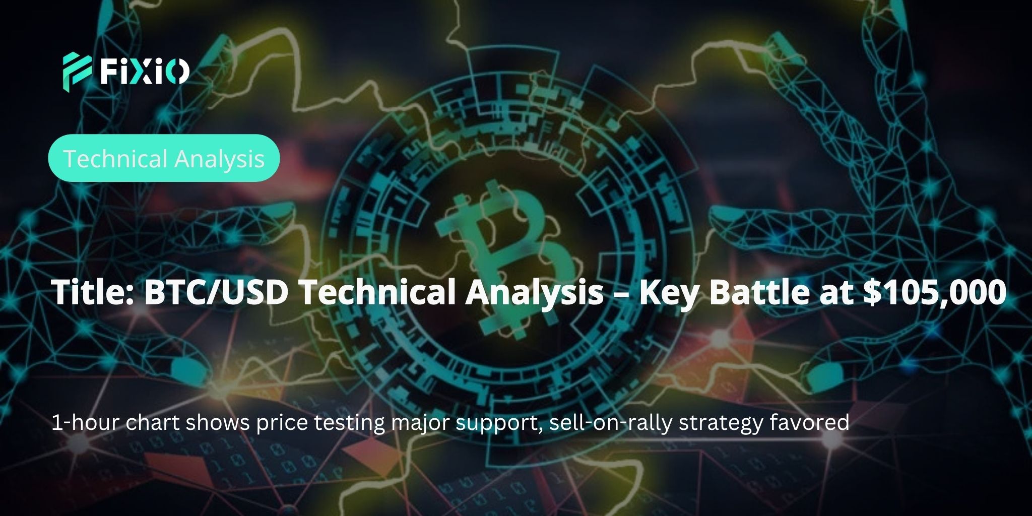 BTC/USD Technical Analysis (1-Hour Chart): Battle Around $105,000 – Will the Downtrend Continue or Reverse?