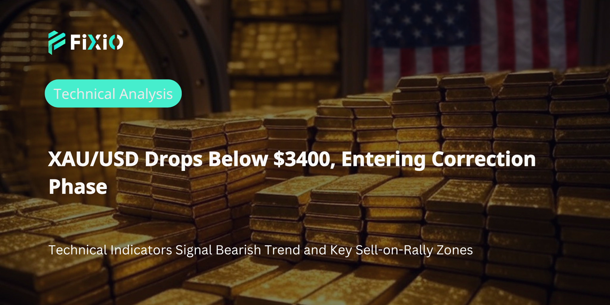 XAU/USD Technical Analysis (1-Hour Chart): Breaks Below $3400, Entering Full Correction Phase?