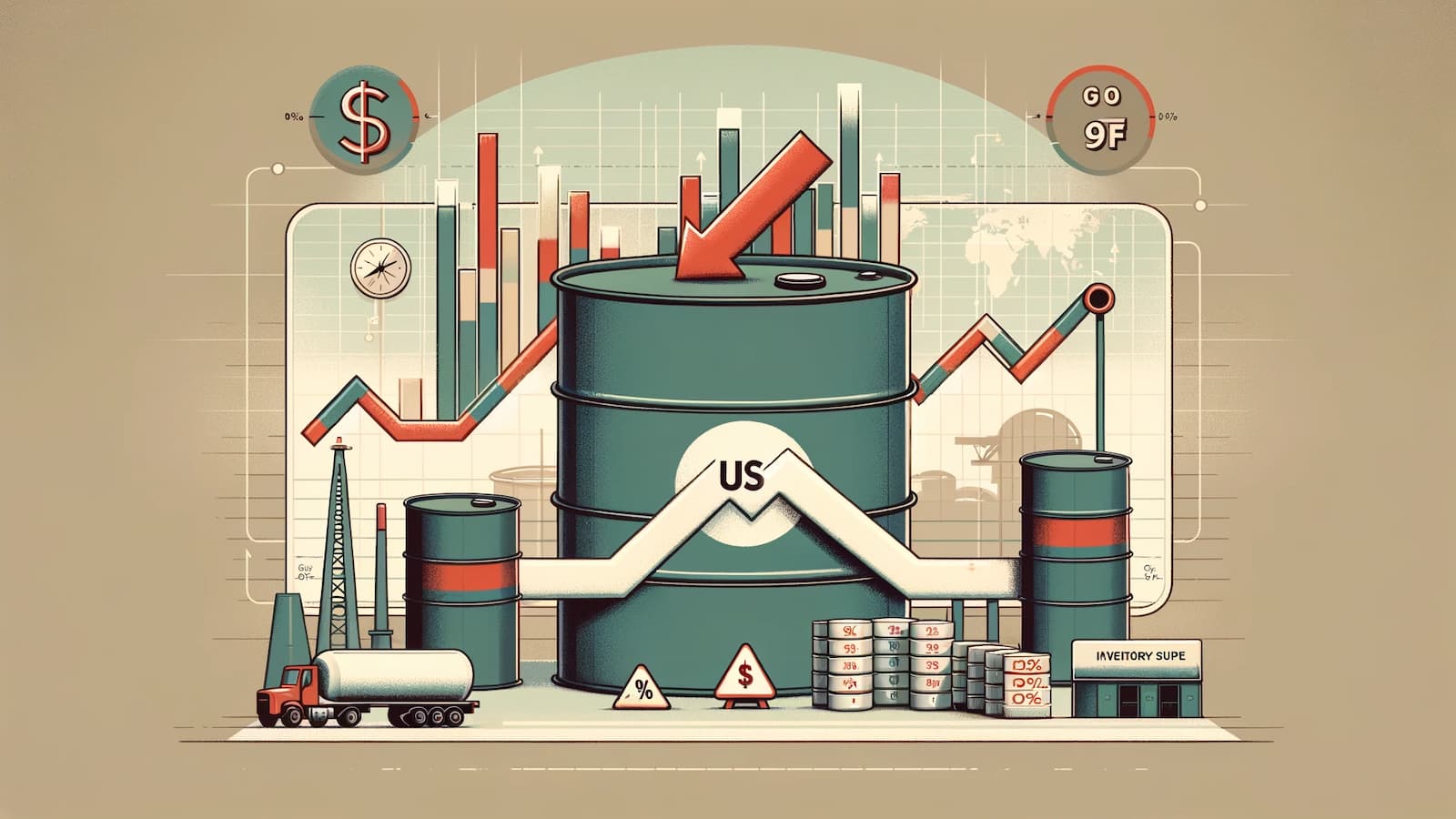 Oil Prices: Impact of US Inventory Surplus and Rate Concerns