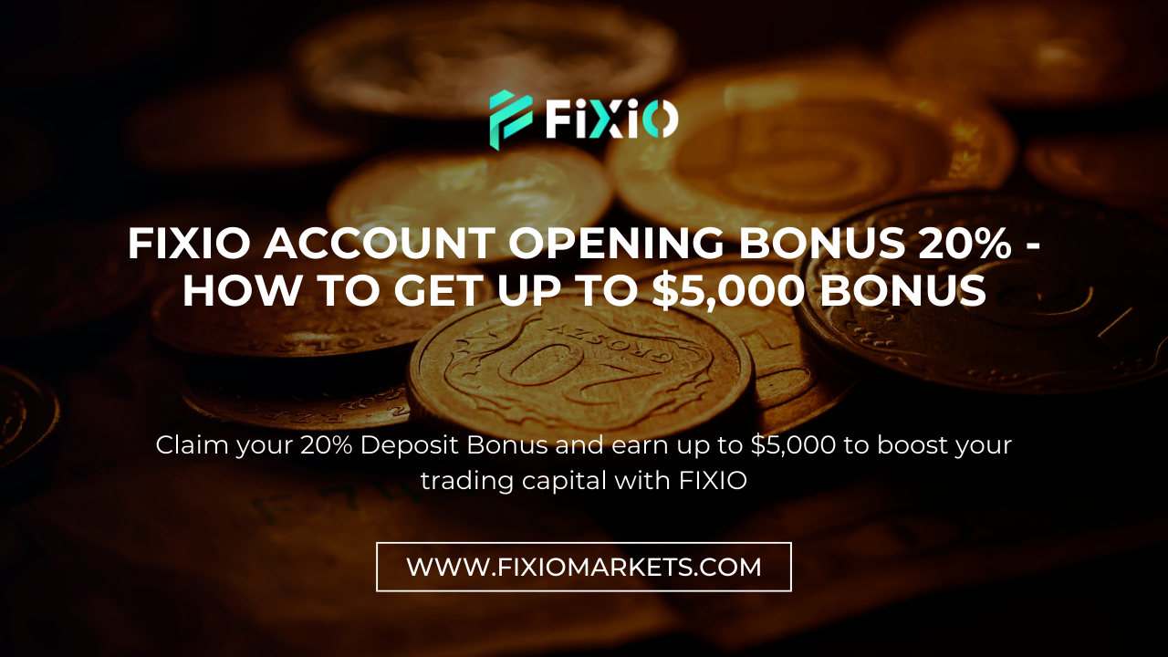 FIXIO Account Opening Bonus 20% - How to Get Up to $5,000 Bonus