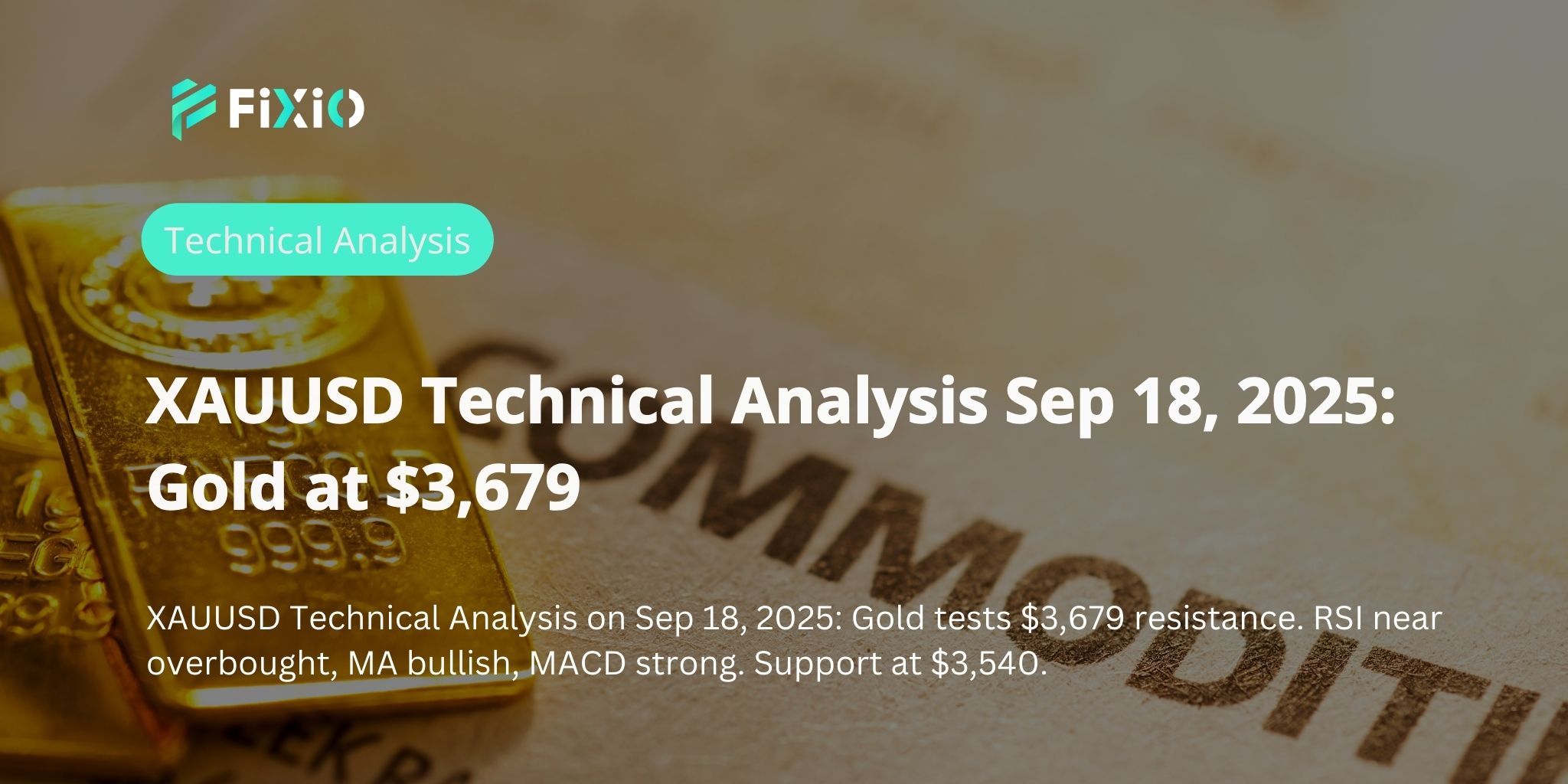 XAUUSD Technical Analysis Sep 18, 2025: Gold at $3,679