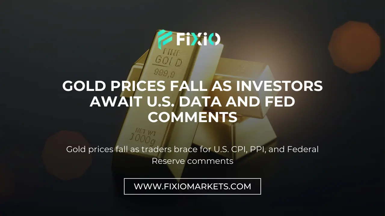 Gold Prices Fall as U.S. CPI and Fed Comments Awaited