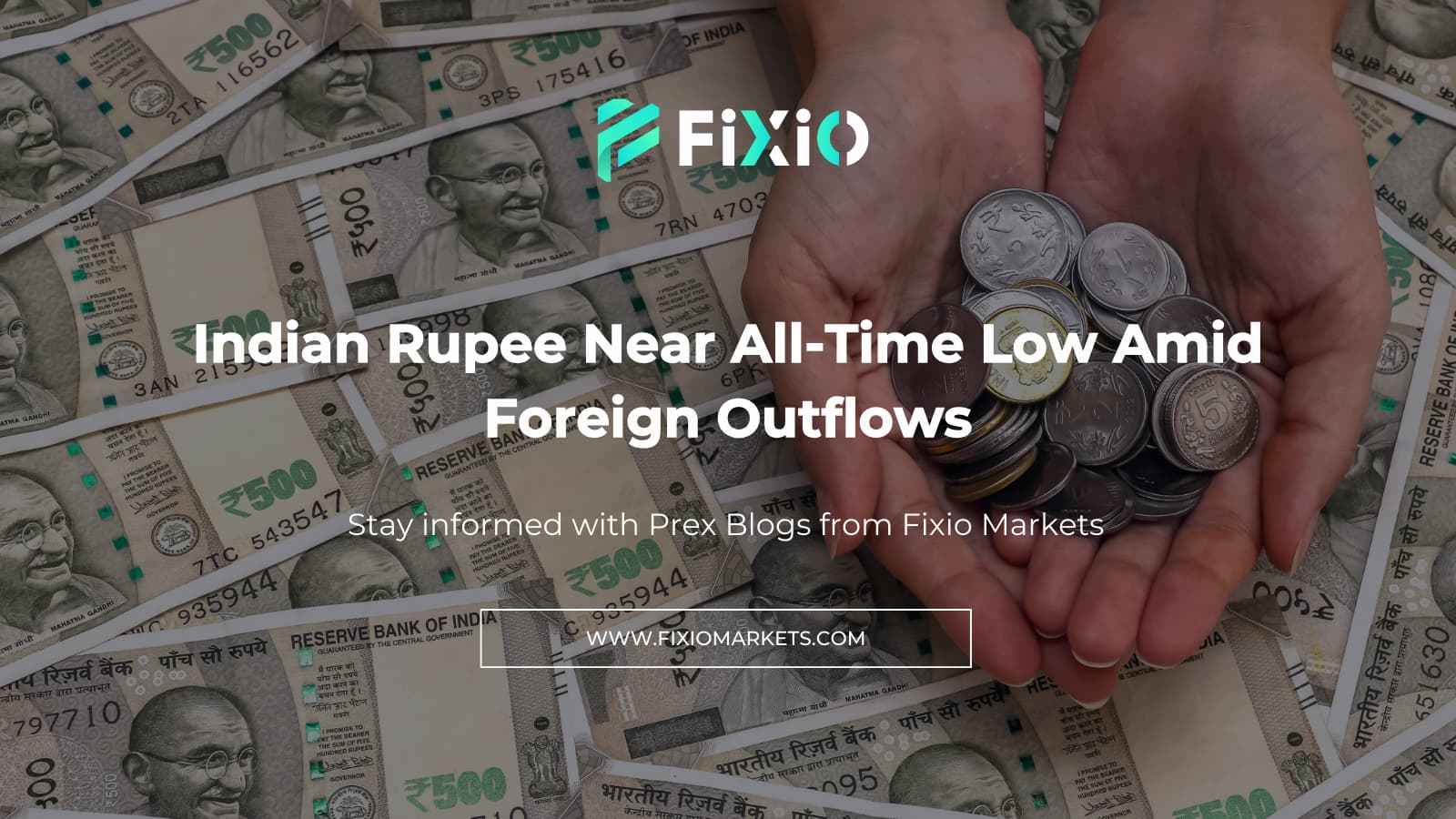 Indian Rupee Near All-Time Low Amid Foreign Outflows