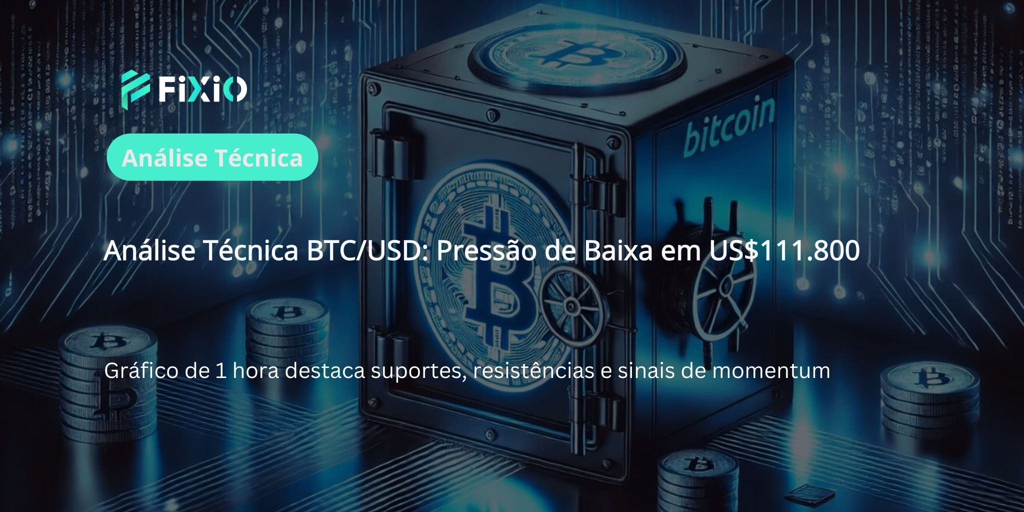 Análise Técnica de BTC/USD (1 hora): Pressão vendedora perto de US$ 111.800 — análise aprofundada do que vem a seguir