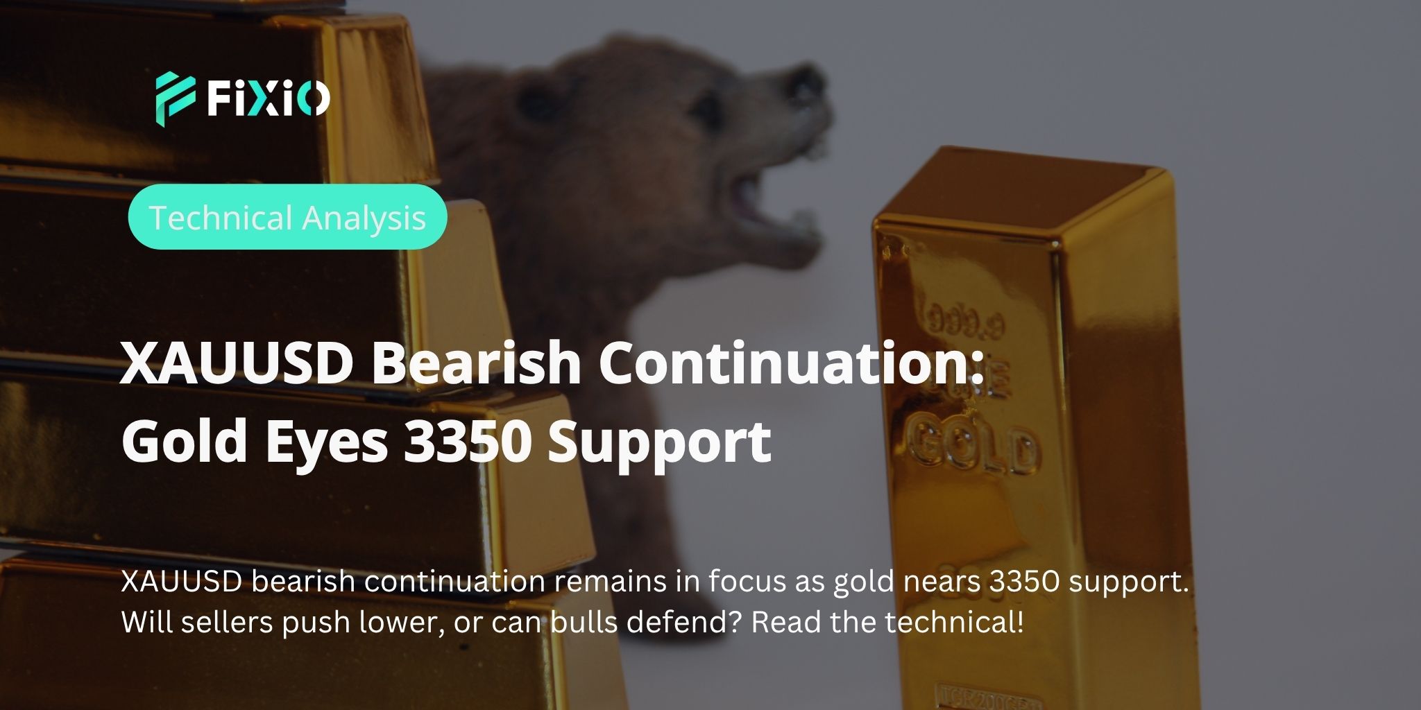 XAUUSD Bearish Continuation: Gold Eyes 3350 Support