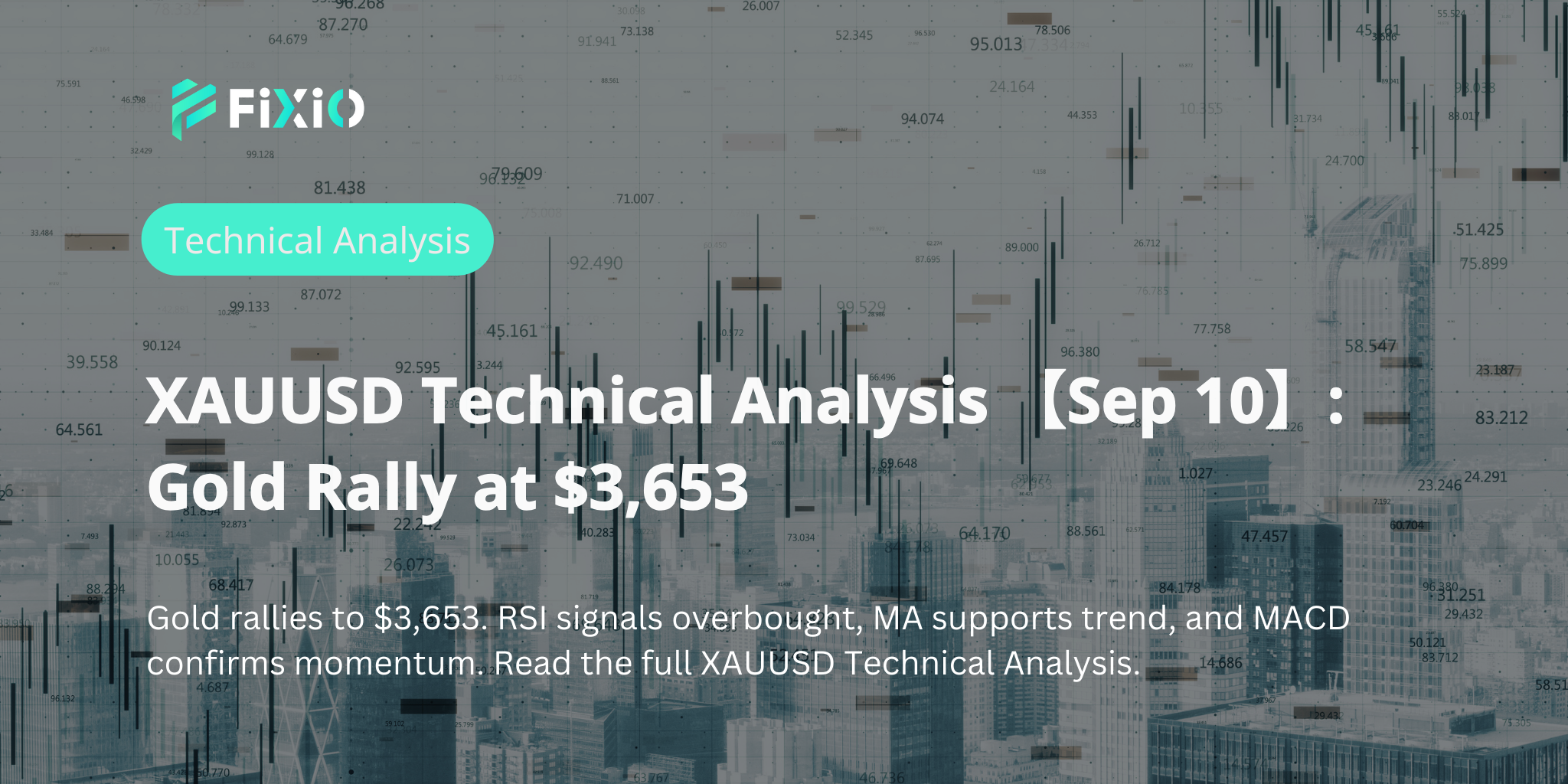 XAUUSD Technical Analysis 【Sep 10】: Gold Rally at $3,653