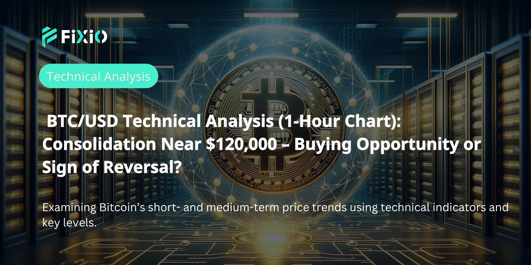 BTC/USD Technical Analysis (1-Hour Chart): Consolidation Just Below $120K – Is the Next Big Move a Dip Buy or a Pullback?