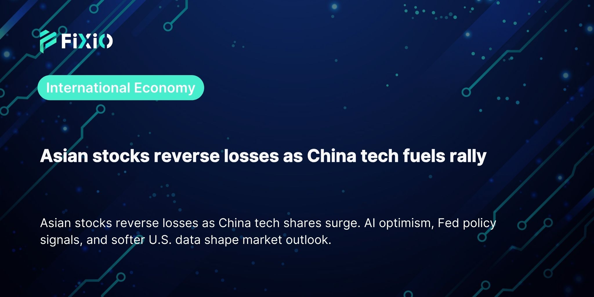 Asian stocks reverse losses as China tech fuels rally