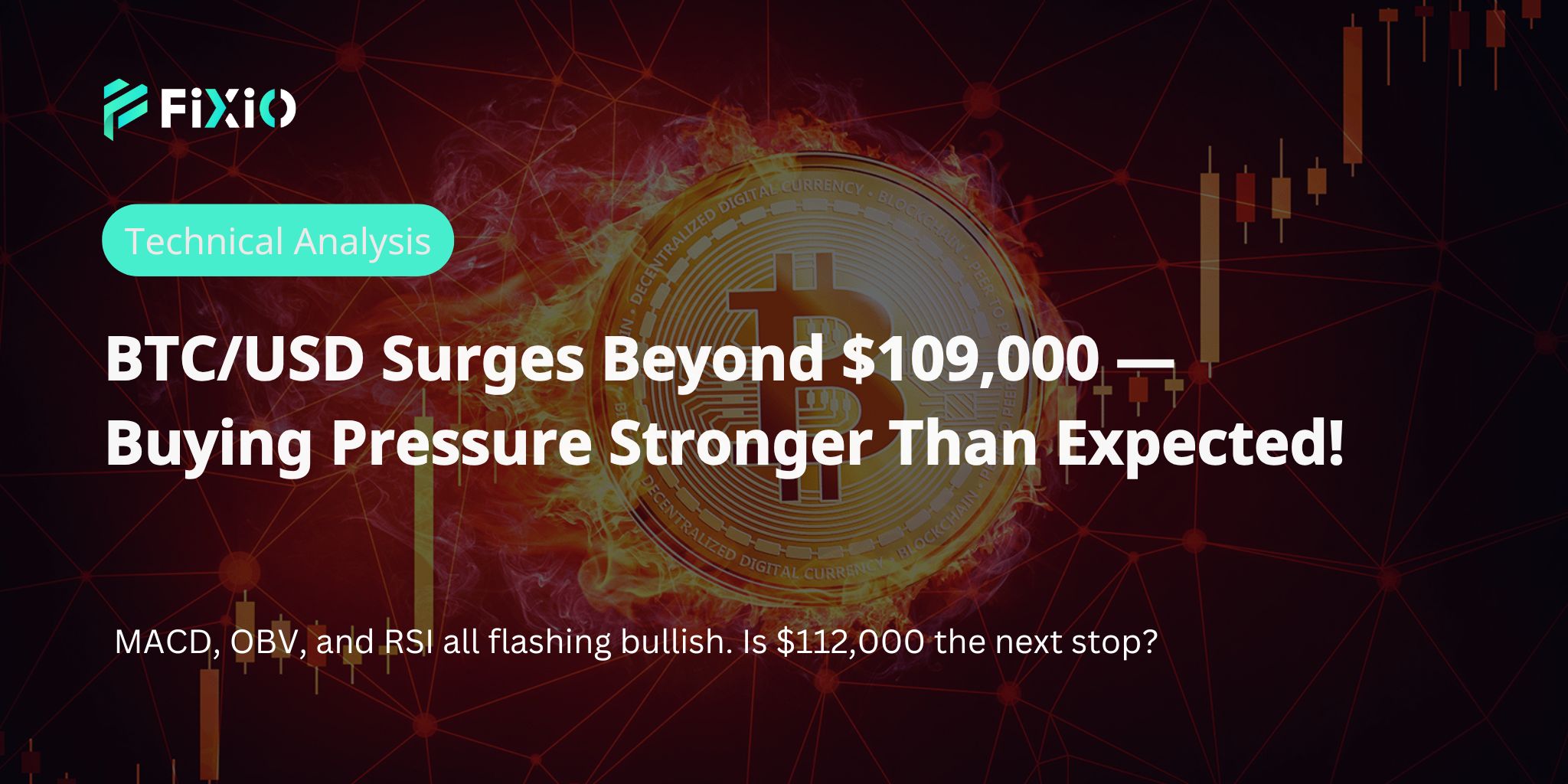 [Breaking] BTC/USD Clearly Breaks Through $109,000! In-Depth Technical Analysis of the Bullish Trend Toward $112,000!