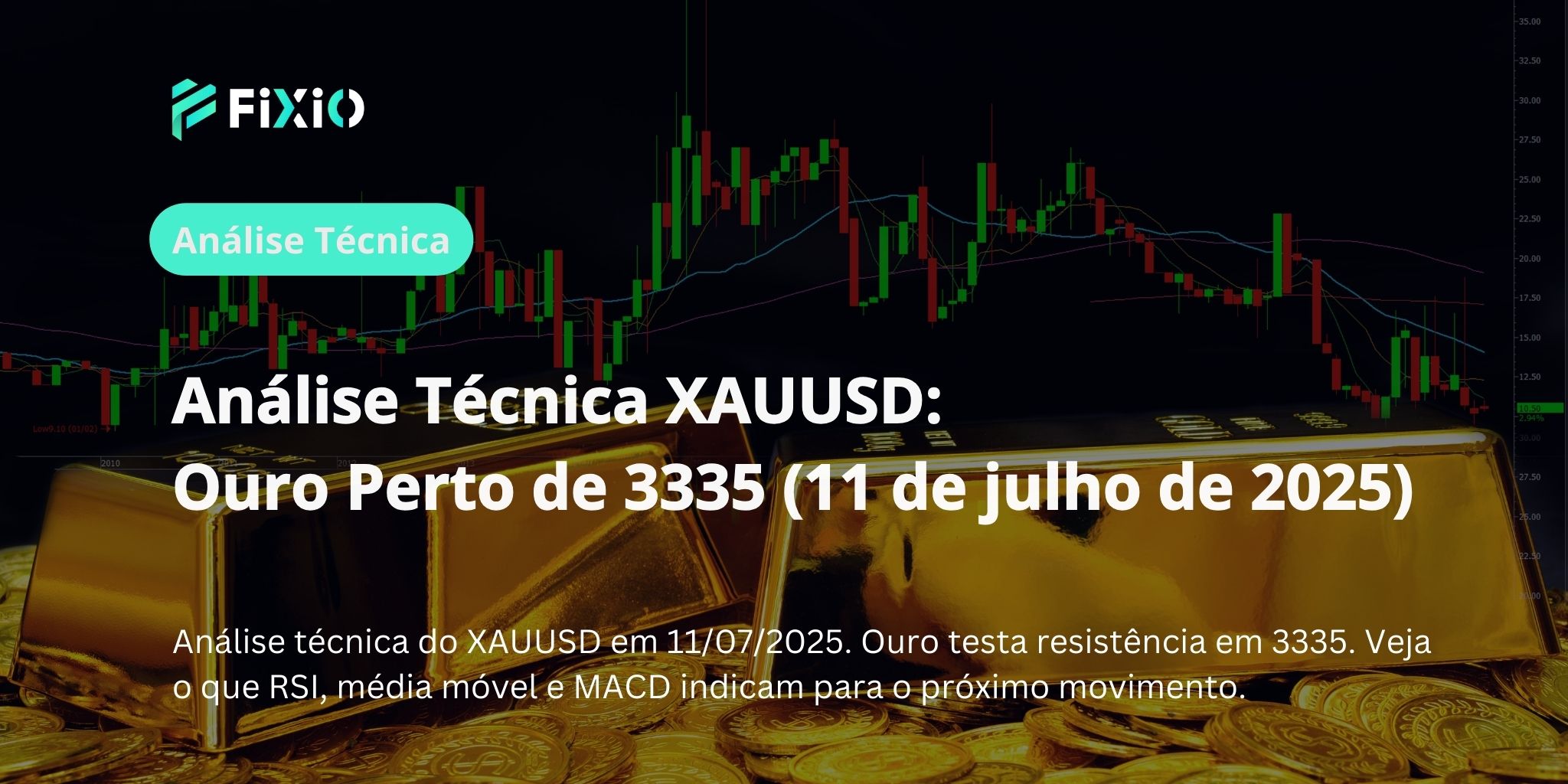 Análise Técnica XAUUSD: Ouro Perto de 3335 (11 de julho de 2025)