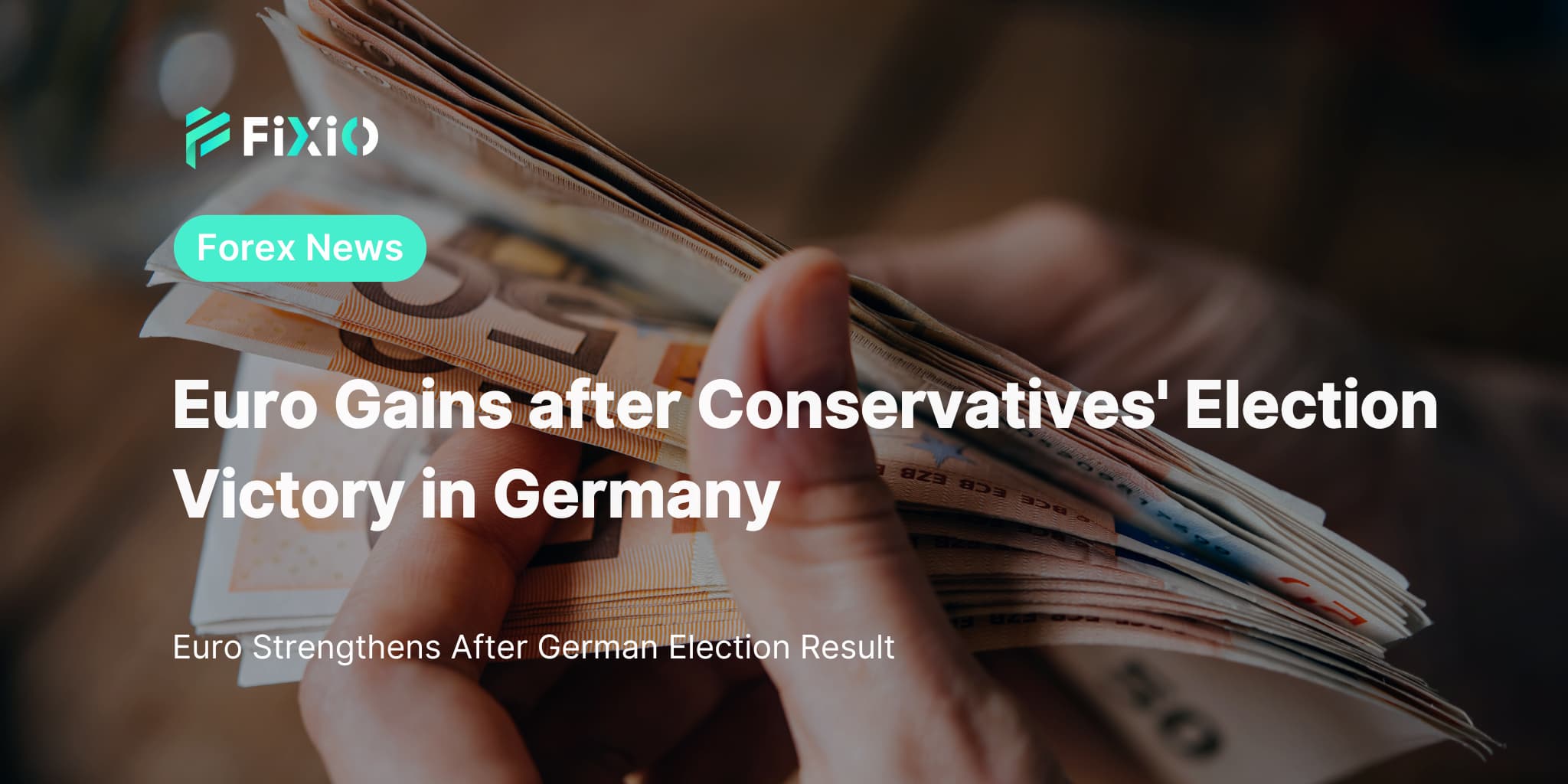 Euro Gains after Conservatives' Election Victory in Germany