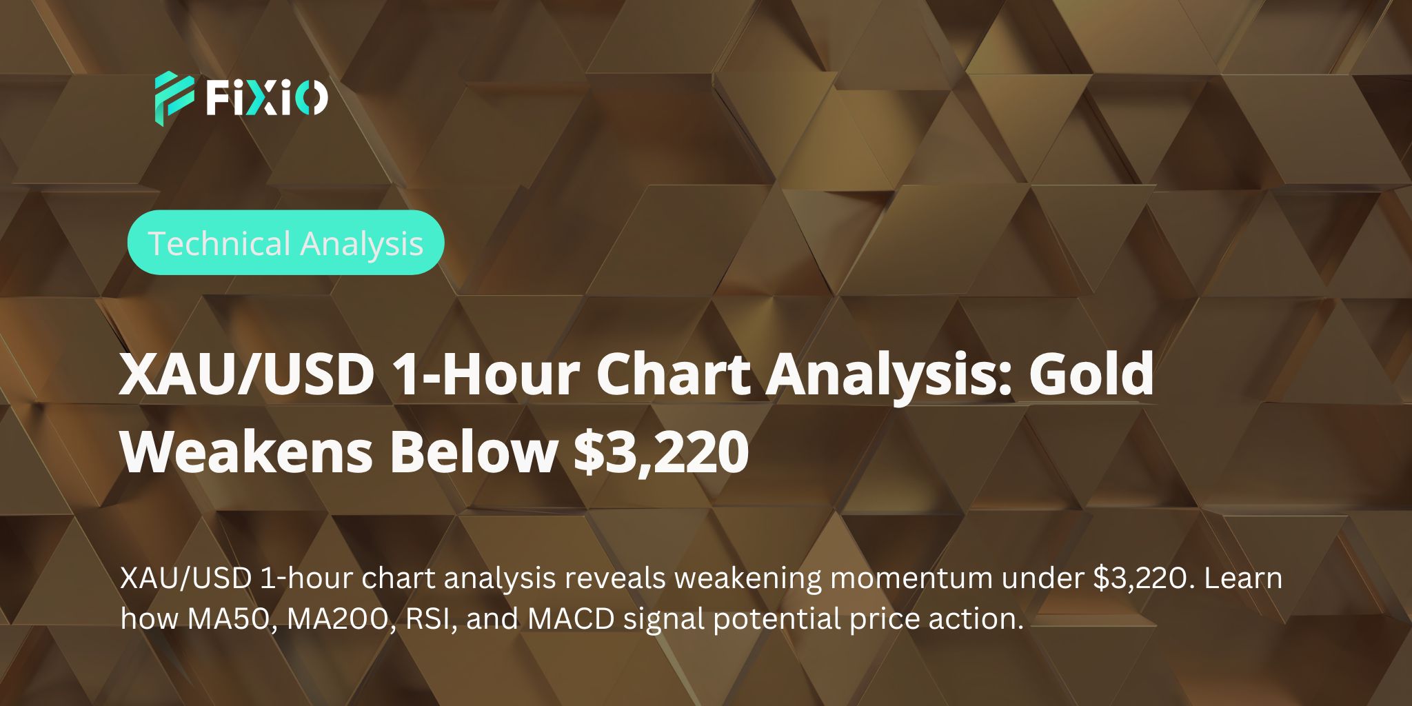 XAU/USDの1時間足チャート分析