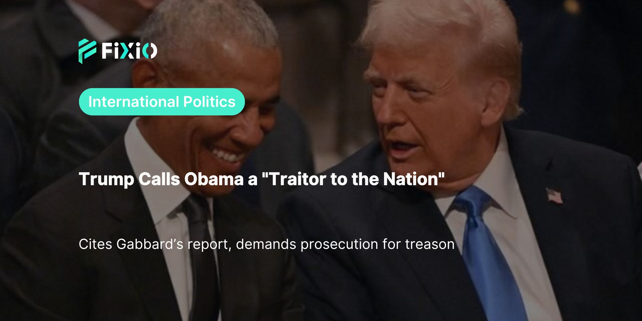 Trump Accuses Obama of Treason over Russia Report, Sparks Uproar