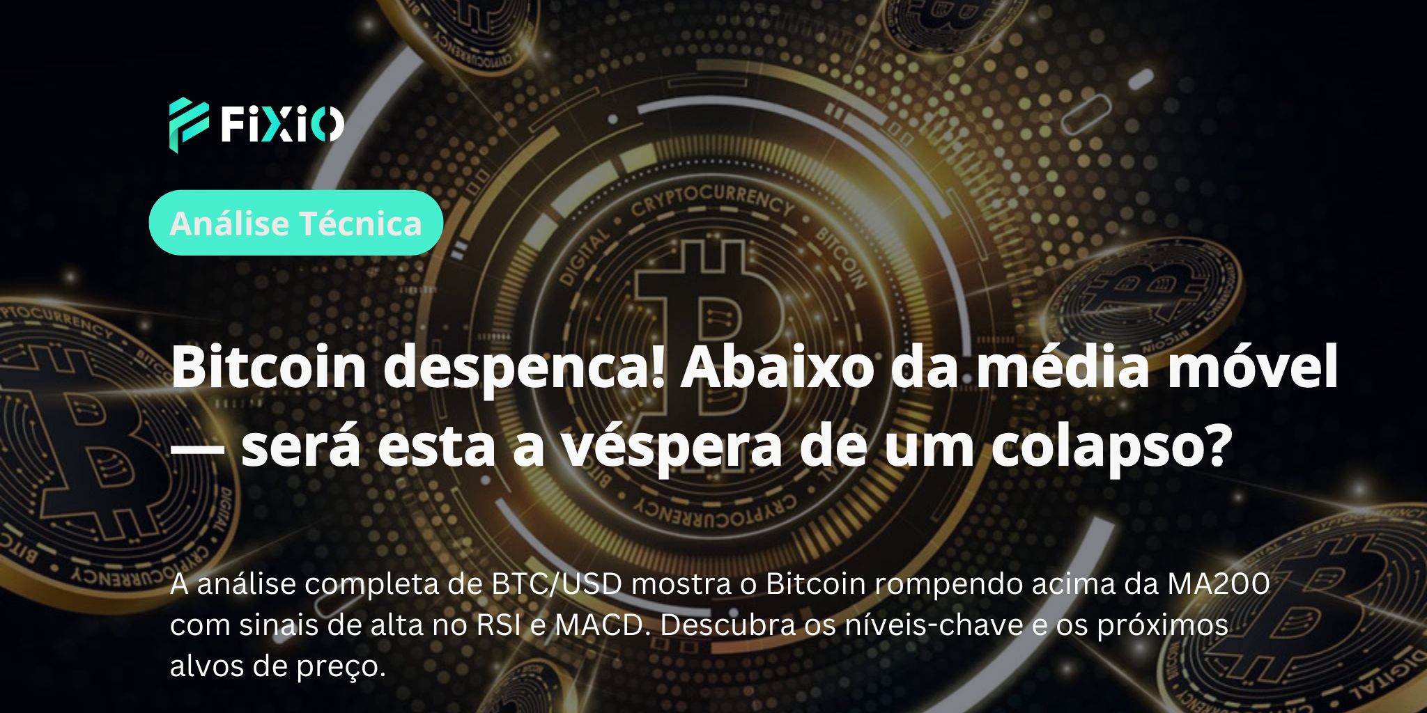Análise Técnica BTC/USD | A tendência de queda continua abaixo de US$105.000?