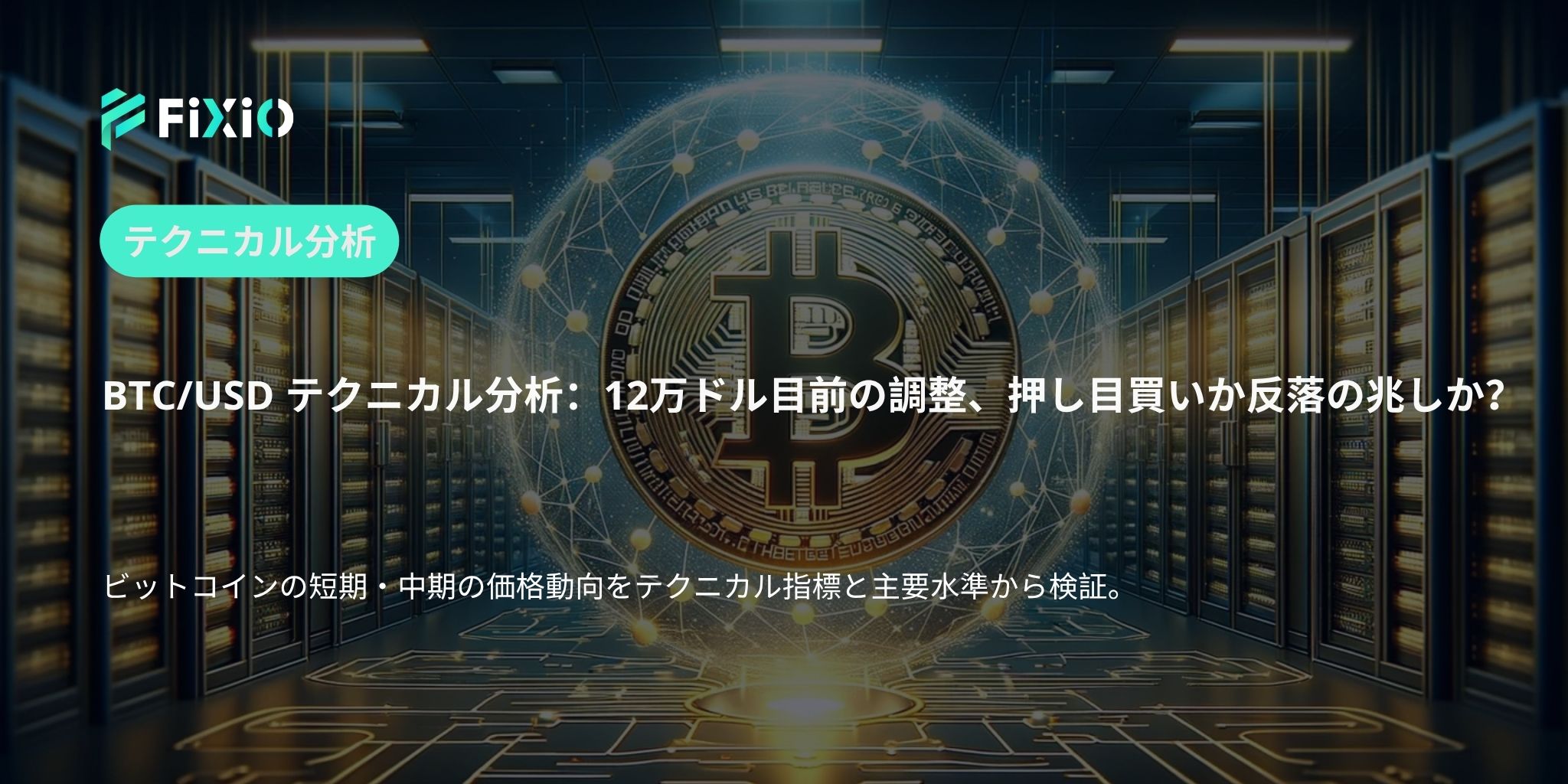 BTC/USD テクニカル分析（1時間足）：12万ドル目前で調整局面、次の大波は押し目買いか反落か？