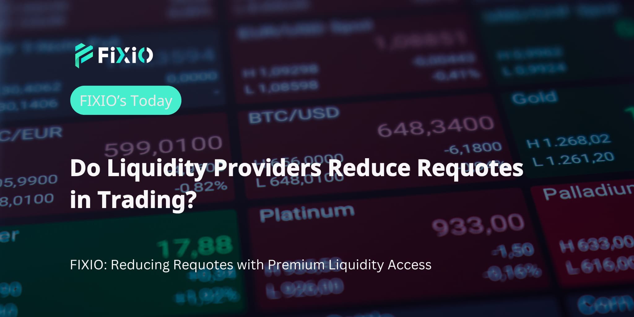 Do Liquidity Providers Reduce Requotes in Trading?