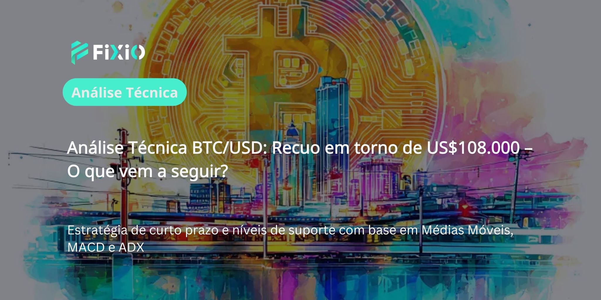 Análise Técnica BTC/USD (Gráfico de 1 Hora): Firme na faixa de US$108.000 – Qual o próximo alvo?