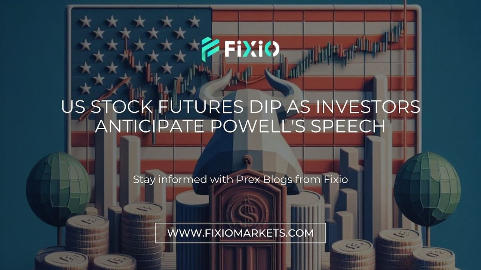 US Stock Futures Dip; Powell's Speech Influences Market Trends