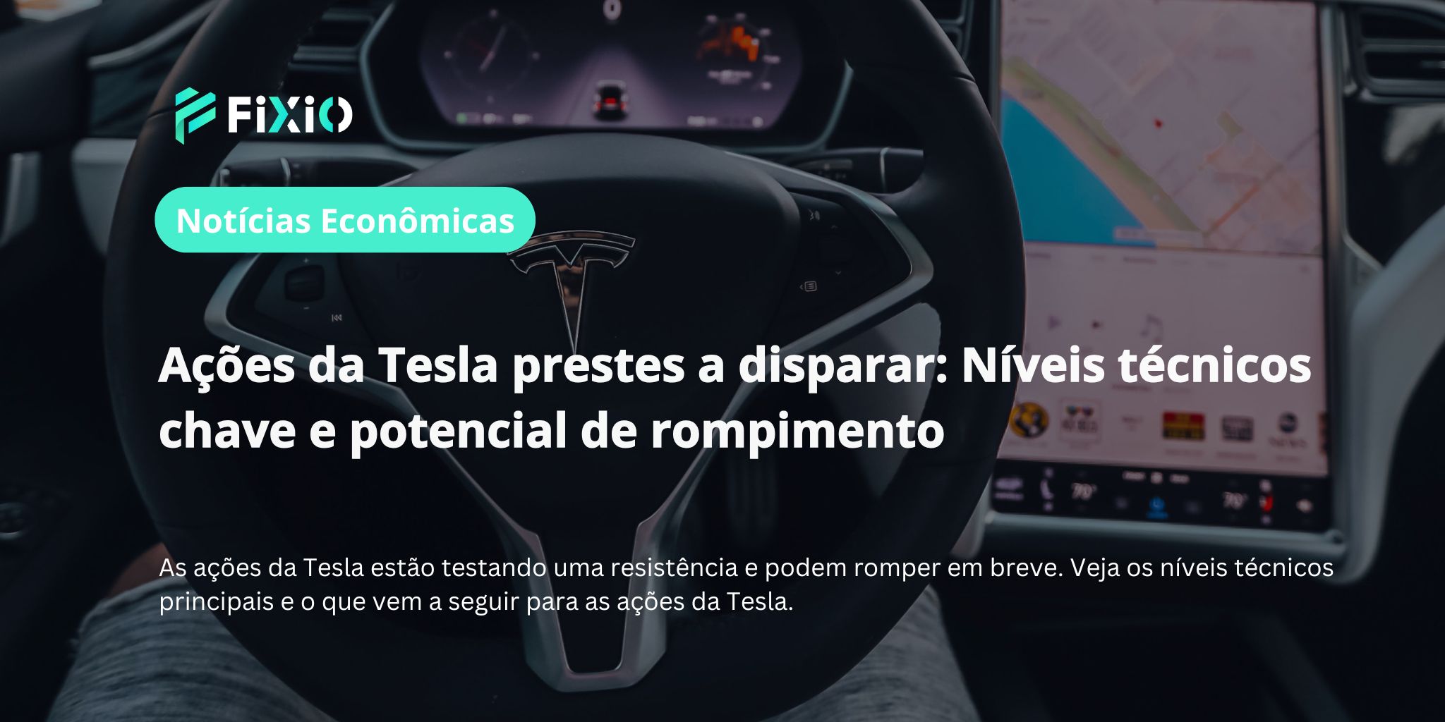 Ações da Tesla prestes a disparar: Níveis técnicos chave e potencial de rompimento