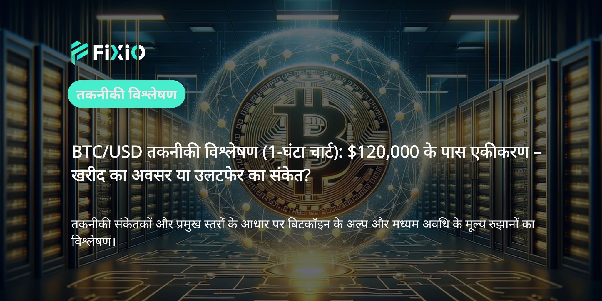 BTC/USD तकनीकी विश्लेषण (1-घंटे का चार्ट): $120,000 के करीब समेकन – अगली बड़ी चाल गिरावट पर खरीद या सुधार?