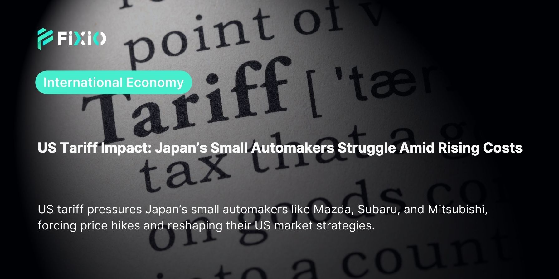 US Tariff Impact: Japan’s Small Automakers Struggle Amid Rising Costs