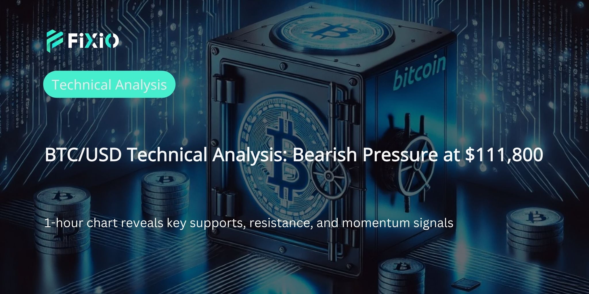 BTC/USD Technical Analysis (1-Hour): Downside Pressure Near $111,800 — An In-Depth Examination of What’s Next