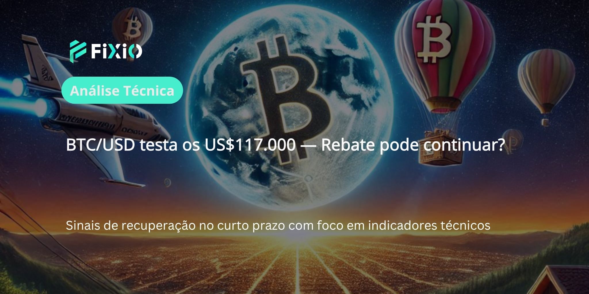 Análise Técnica BTC/USD (Gráfico de 1 Hora): Disputa em US$117.000, o Rebate Vai Continuar?