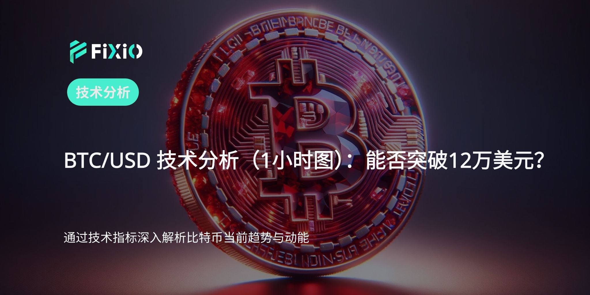 BTC/USD 技术分析（1小时图）：逼近12万美元，强劲动能持续