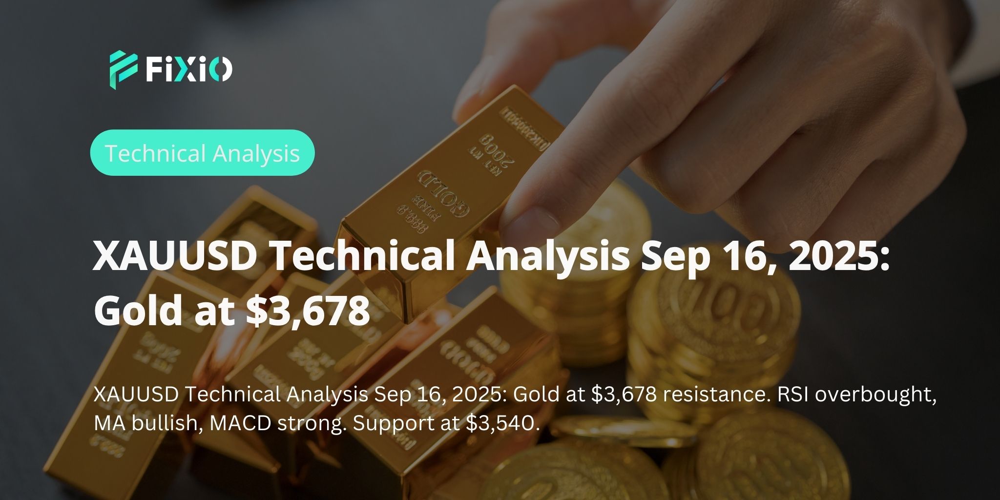 XAUUSD Technical Analysis Sep 16, 2025: Gold at $3,678