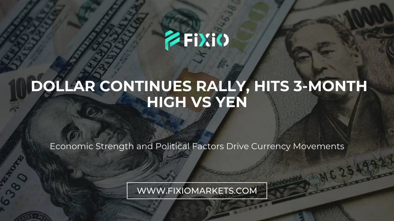 Dollar Continues Rally: Hits 3-Month High vs Yen