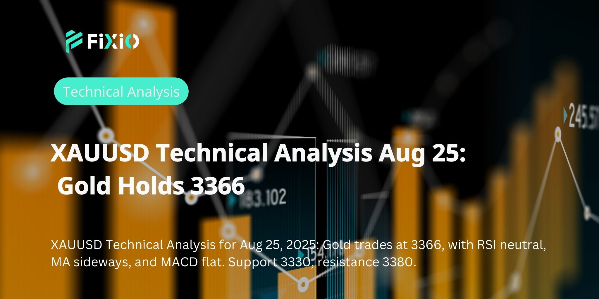 XAUUSD Technical Analysis Aug 25: Gold Holds 3366