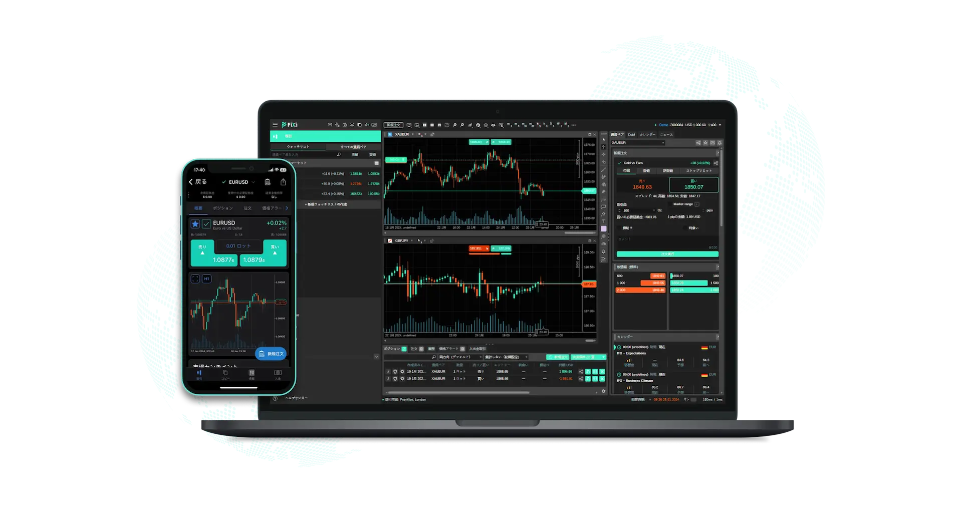 cTrader - スプレッドが狭いFX海外口座FIXIO （フィクシオ）